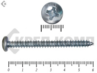 Шуруп с полукруглой головкой DIN7981 5,5х60 (1800шт)