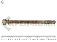 Анкер клиновой 20х300, желтый цинк (5шт)