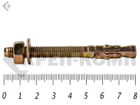 Анкер клиновой  8х 80, желтый цинк (100шт)