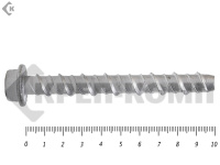 Анкер-шуруп по бетону 10х100 мм, CON-R (50 шт)