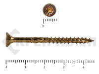 Саморезы Конструкционные, потай Torx, желтый цинк   4.0х 45 мм КРЕП-КОМП (200 шт)
