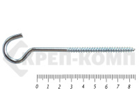 Шуруп с полукольцом 5х85 (100шт)