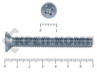 Винт потайной,цинк DIN965 6х 70 (2000шт)