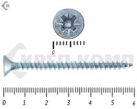 Саморез белый цинк POZY 5х 60 (25шт)