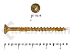 Саморезы Конструкционные, потай Torx, желтый цинк   3.5х 45 мм КРЕП-КОМП (500 шт) – фото