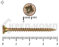 Саморез желтый цинк POZY 3,5х40 Фасовка (700шт)